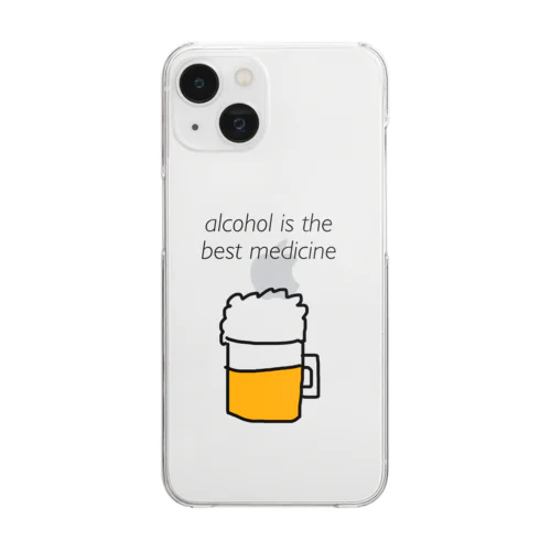 酒は百薬の長 Clear Smartphone Case