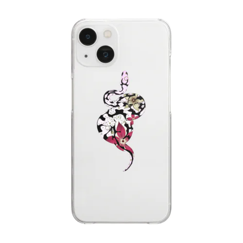 Flower SNAKE Clear Smartphone Case