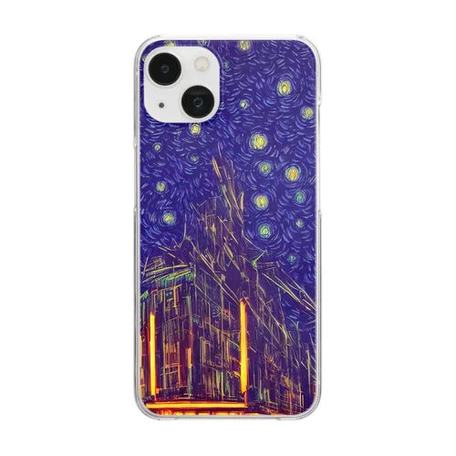 city of red buildings Clear Smartphone Case