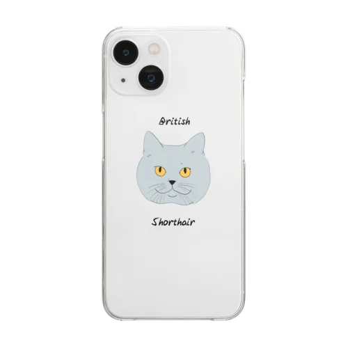 ブリティッシュショートヘア Clear Smartphone Case