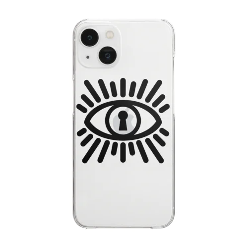 かぎあなの目 〜The keyhole’s eye〜 Clear Smartphone Case