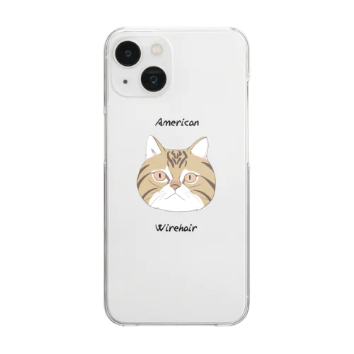 アメリカンワイヤーヘア Clear Smartphone Case