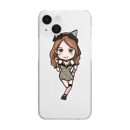 女豹うららん Clear Smartphone Case