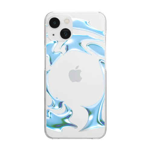 circle graphic Clear Smartphone Case