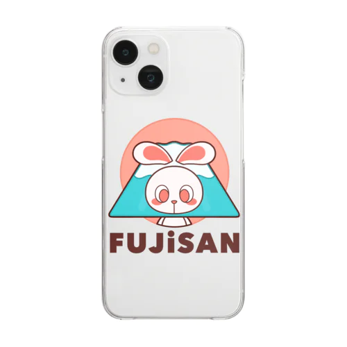 ぽっぷらうさぎ(FUJISAN) Clear Smartphone Case