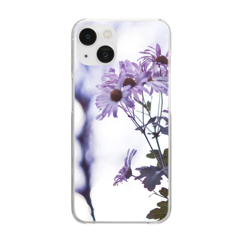 儚い花 Clear Smartphone Case