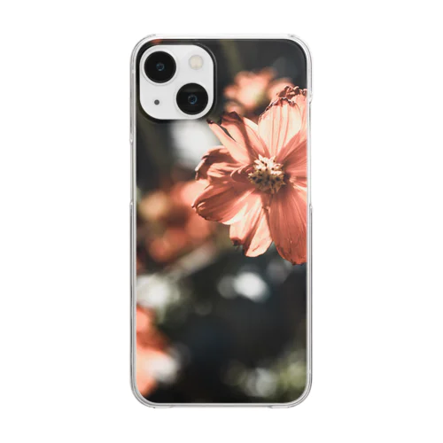 オレンジの花 Clear Smartphone Case