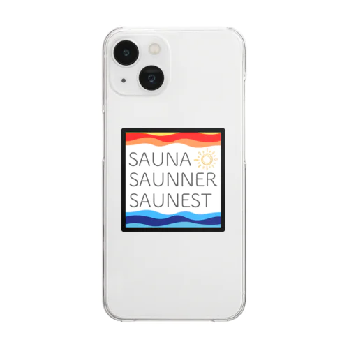 SAUNA SAUNNER SAUNEST Clear Smartphone Case