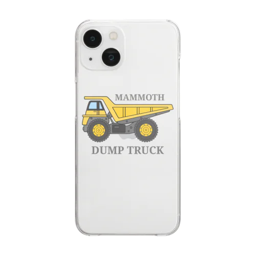 ダンプカー Clear Smartphone Case