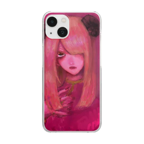  pink girl  Clear Smartphone Case