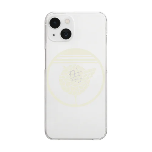 サブロウ紋（薄） Clear Smartphone Case