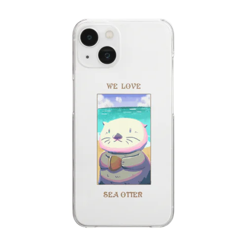 WE LOVE SEA OTTER(いろいろ編) Clear Smartphone Case