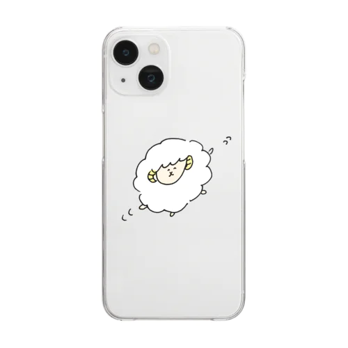 上機嫌ひつじちゃん Clear Smartphone Case