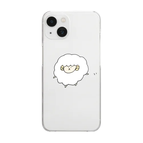 てくてくひつじちゃん Clear Smartphone Case