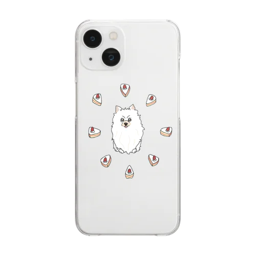 a pomeranian / shortcake Clear Smartphone Case