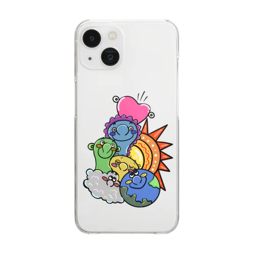 Colorful Earth Clear Smartphone Case