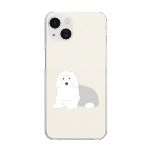 オールドイングリッシュシープドッグ2(GY) Clear Smartphone Case