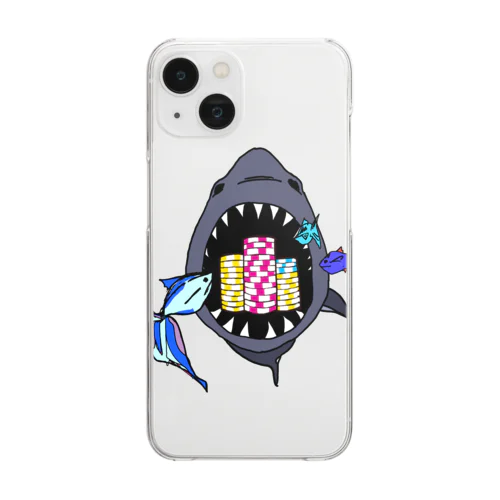 Tip is very delicious【ポーカー】 Clear Smartphone Case