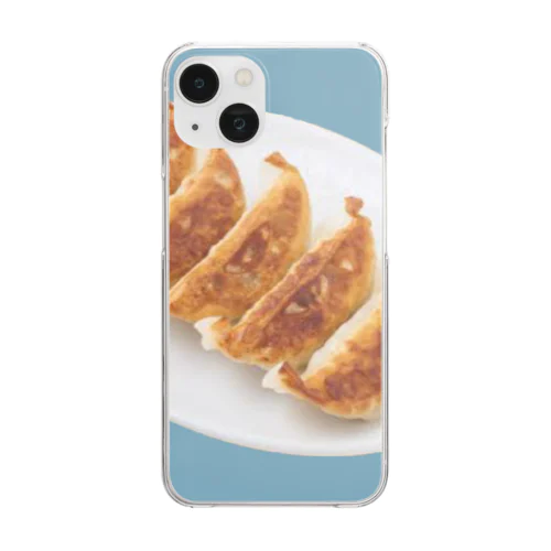 餃子食べたい Clear Smartphone Case