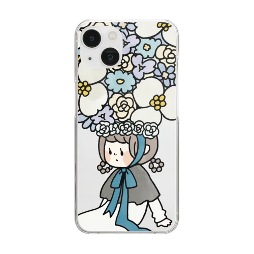 はなつむり Clear Smartphone Case