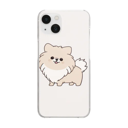 もふもふのポメラニアン2 Clear Smartphone Case