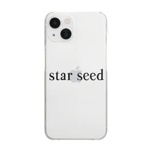 シンプル　star seed デザイン Clear Smartphone Case