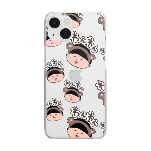 わんわん Clear Smartphone Case