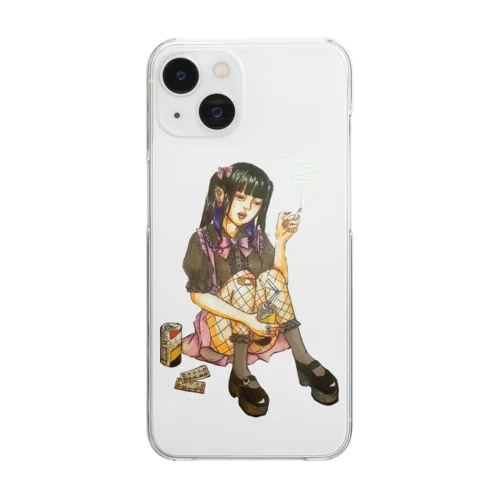 不幸な女2 Clear Smartphone Case