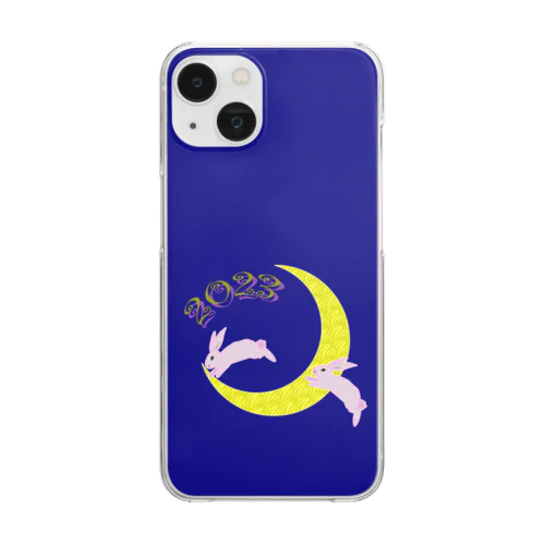 うさぎ年　2023　ピンク・ラビット　縦長 Clear Smartphone Case