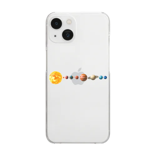 壮大な宇宙！太陽系惑星シリーズ Clear Smartphone Case