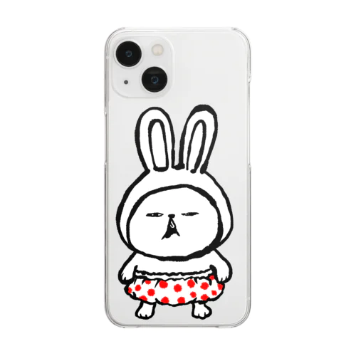 うさねこさん ④ Clear Smartphone Case