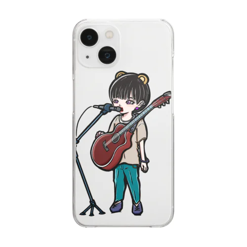 弾き語り Clear Smartphone Case