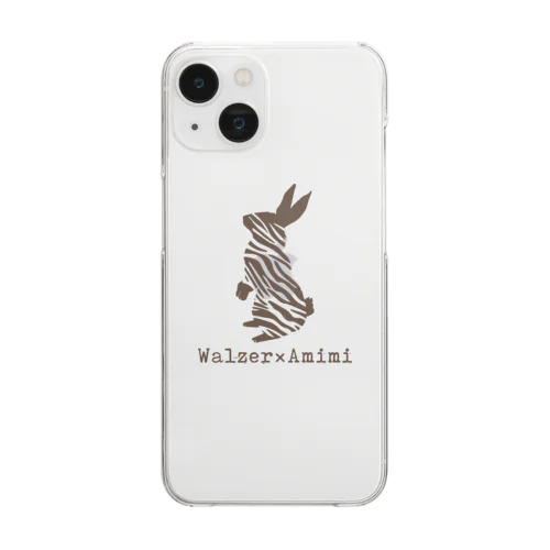 Walzer x Amimi　ウサギキャラ Clear Smartphone Case