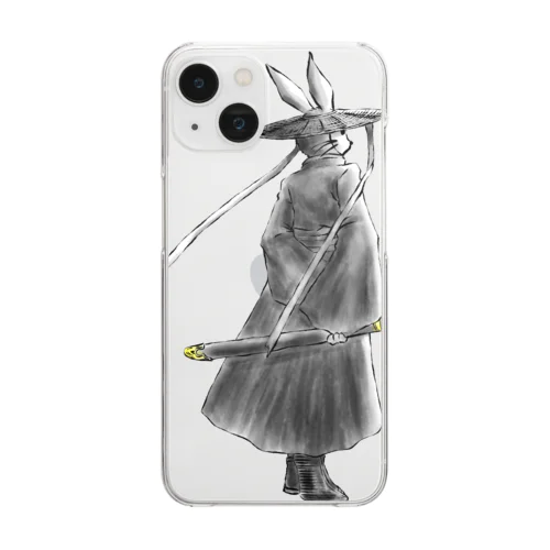 武侠うさぎ Clear Smartphone Case