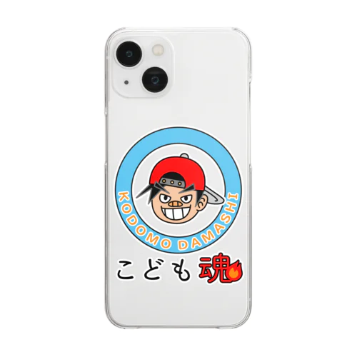 こども魂・KODOMODAMASHI Clear Smartphone Case