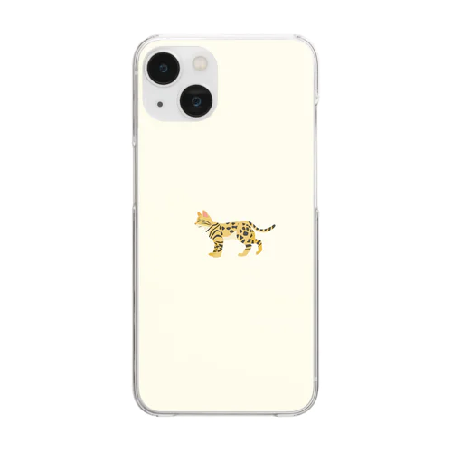 猫1-12 ベンガル猫 Clear Smartphone Case