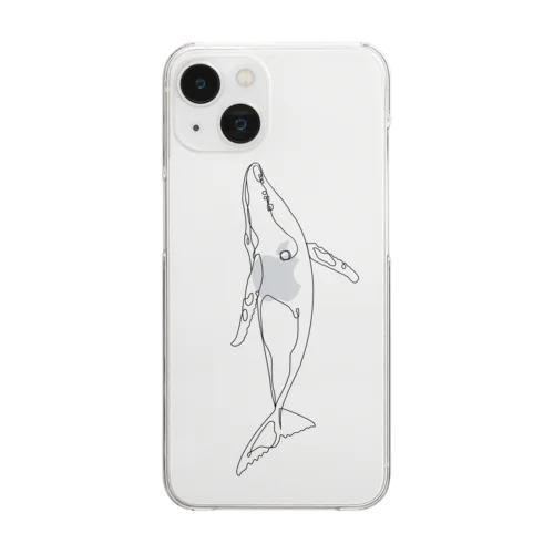 ザトウクジラ Clear Smartphone Case