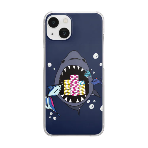 chip is very delicious in the dark【ポーカー】 Clear Smartphone Case