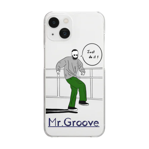 Mr.Groove01 クリアスマホケース