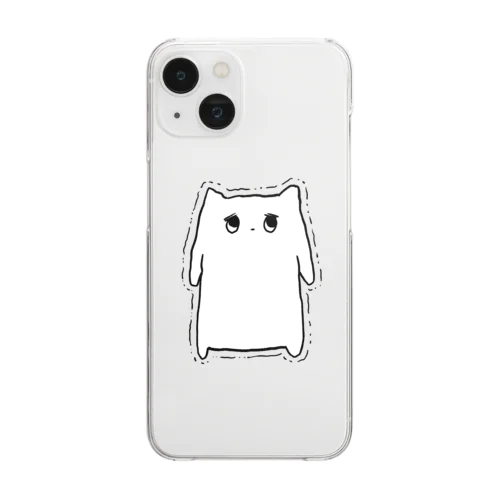 ぷるねコと共にスマホケース Clear Smartphone Case