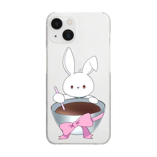 ダークチョコケース Clear Smartphone Case