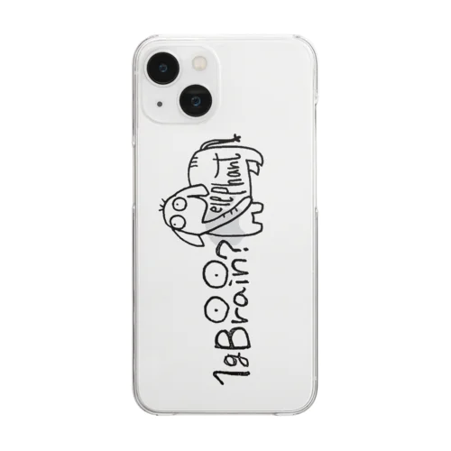 1gBrain?  elephant Clear Smartphone Case