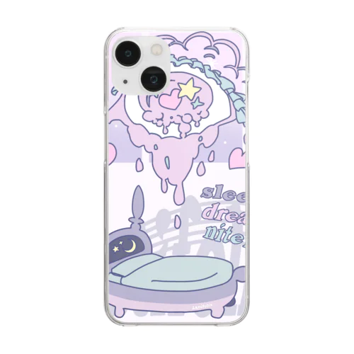 レム睡眠 Clear Smartphone Case