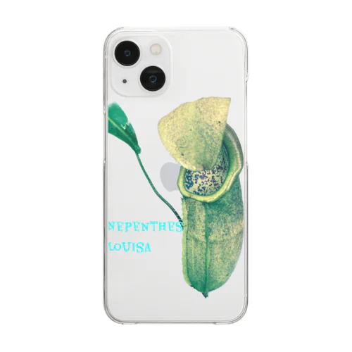 食虫植物　ネペンテス　ルイーザ Clear Smartphone Case