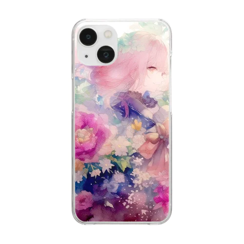 淡い癒やし Clear Smartphone Case