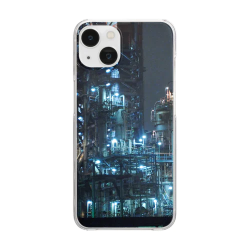 工場夜景 Clear Smartphone Case