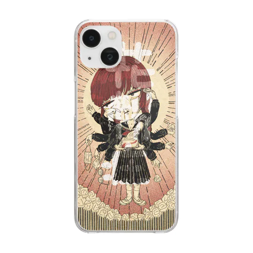 花粉症の女の子 Clear Smartphone Case