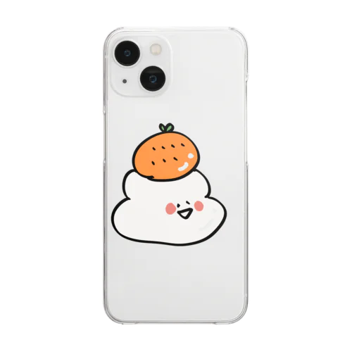 かがみもちくん Clear Smartphone Case