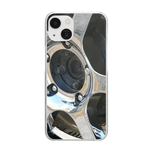 ジムニータイヤホイールデザイン Clear Smartphone Case