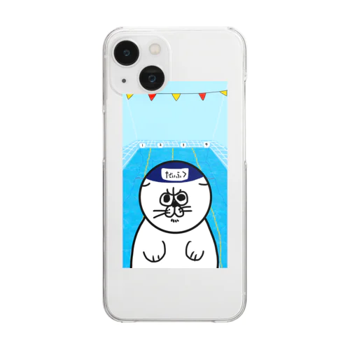 うちの愛猫だいふく Clear Smartphone Case